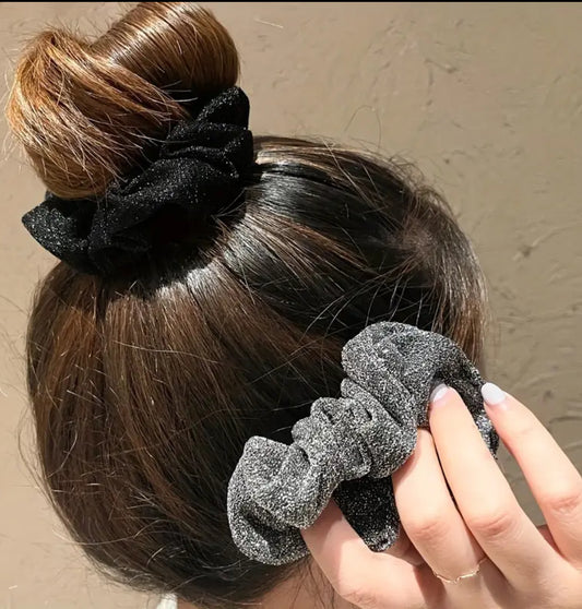 3pcs Sparkling Glitter Hair Ties