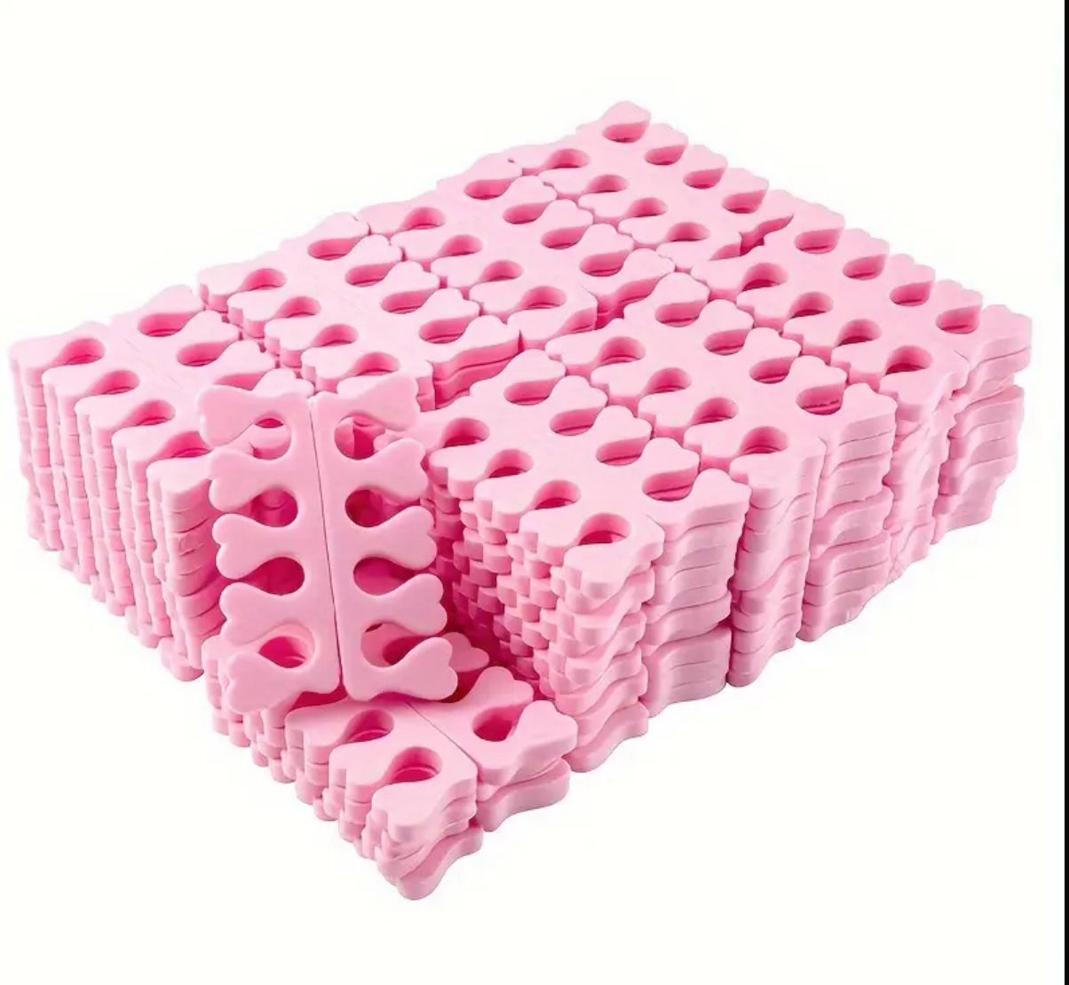 Lucky-Pink Toe foam Separators pedicure Tool( 3-4 pcs)